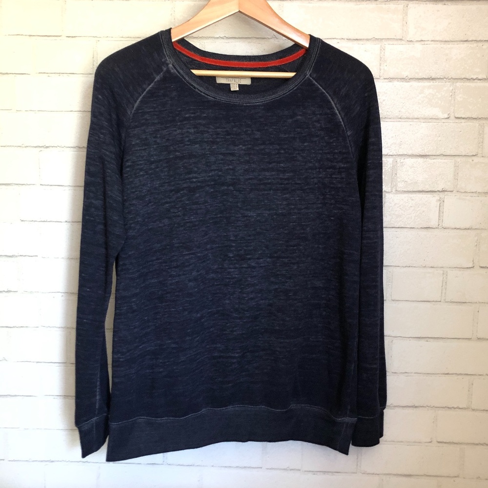 Zara Trafaluc Blue Vintage Style Sweater- Size Medium
